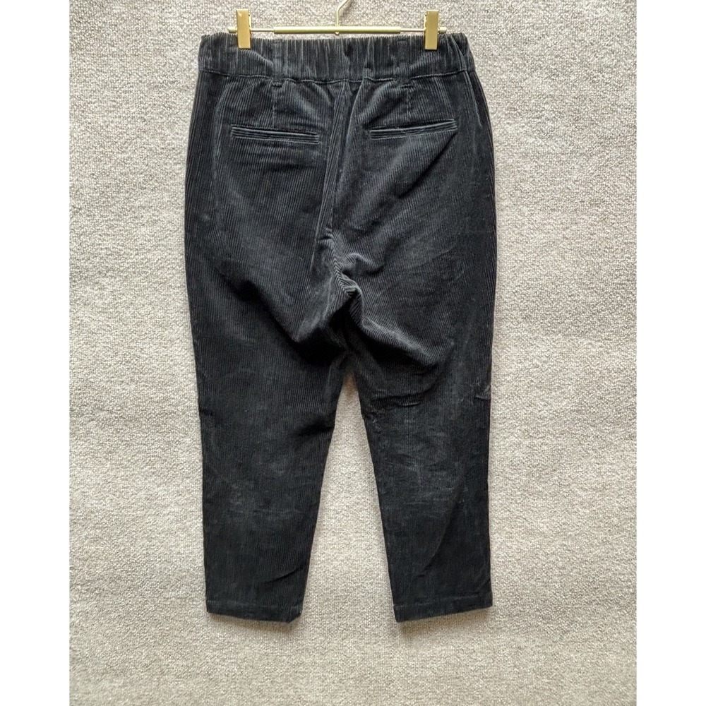 Toast Womens Gabi Cotton Pull On Trousers Size 10 Black Corduroy Garment Dyed - Picture 2 of 4